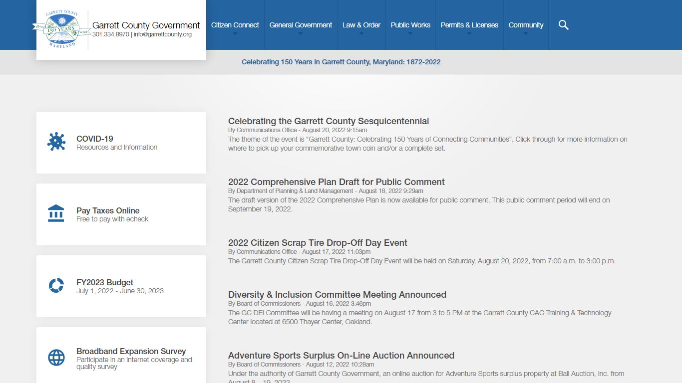 Arrest Log - Garrett County Government